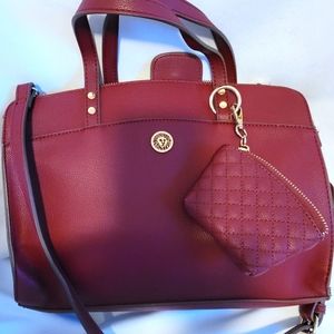 Ann Klein Burgundy Handbag